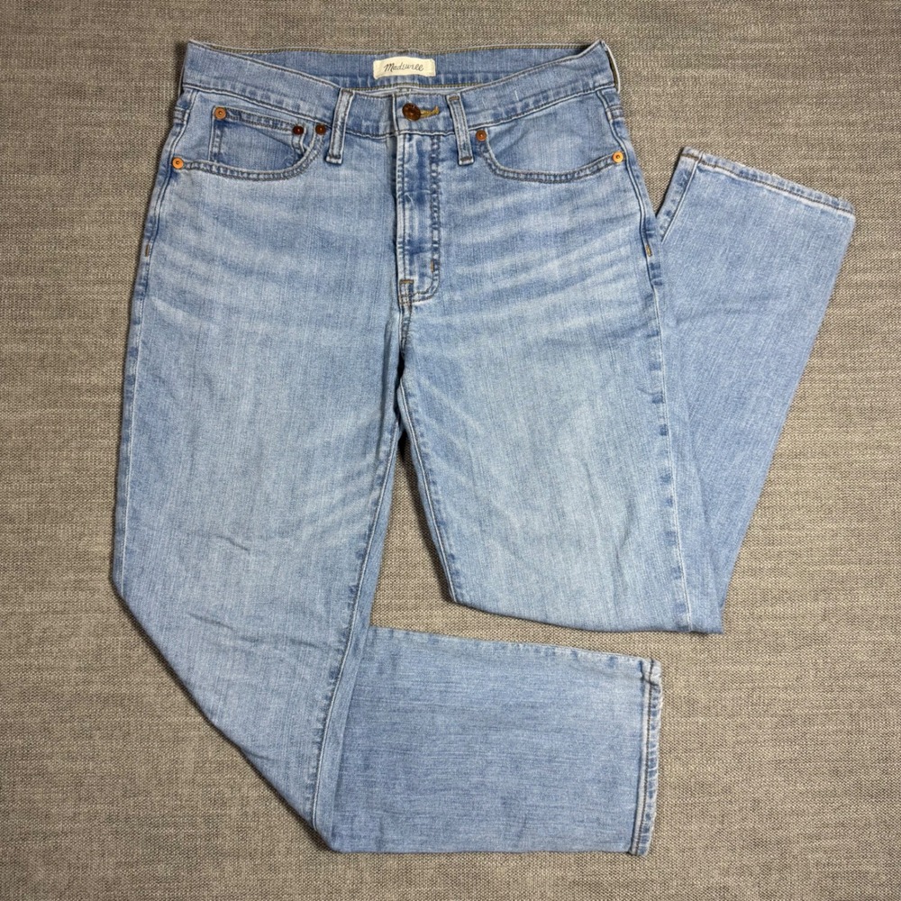 Madewell Mid Rise Perfect Vintage Jeans Light Wash Size 27 Straight Leg